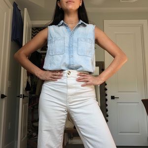 Madewell Denim Sleeveless Top